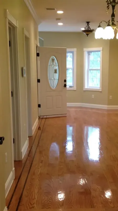 Hardwood flooring installed by GVS Contractor